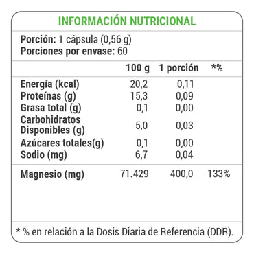 Citrato de Magnesio 400mg 60 Caps Nutrivital