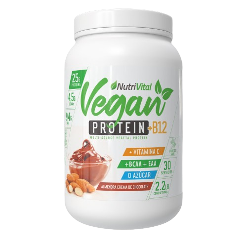 Vegan Protein + B12 2.2 Lbs 30 Serv Nutrivital