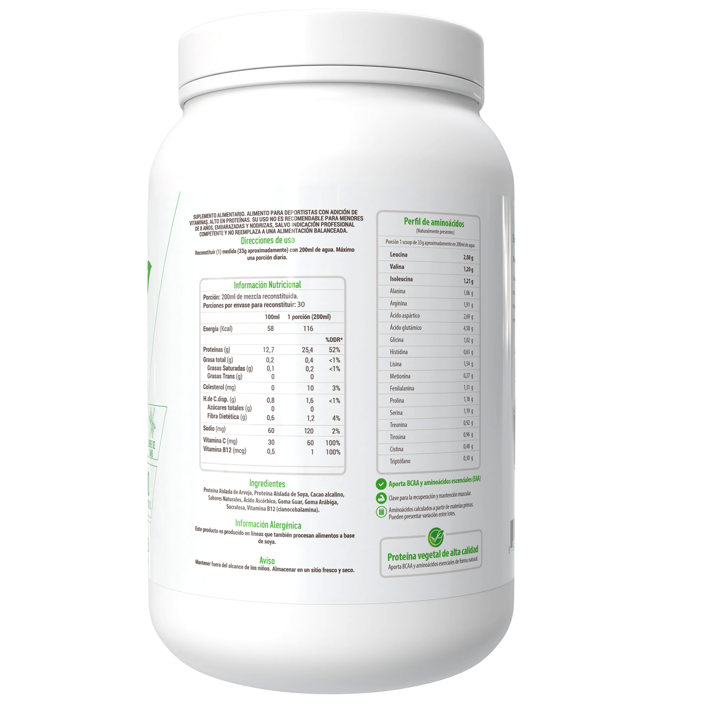 Vegan Protein + B12 2.2 Lbs 30 Serv Nutrivital