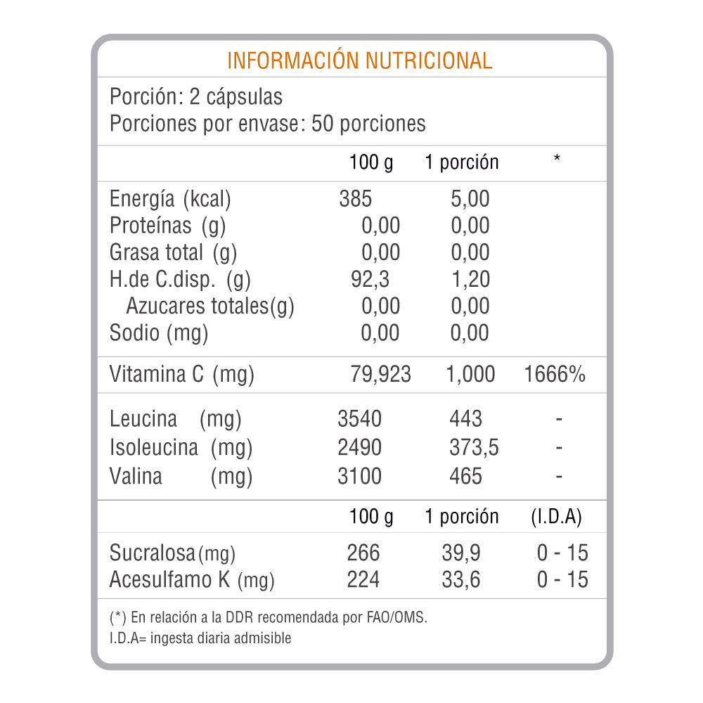 Vitamina C 1000 Mg 100 Caps Nutrivital